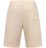 Local Fanatic Pantalón corto de tejido jogging para hombre - Beige