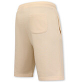 Local Fanatic Pantalón corto de tejido jogging para hombre - Beige