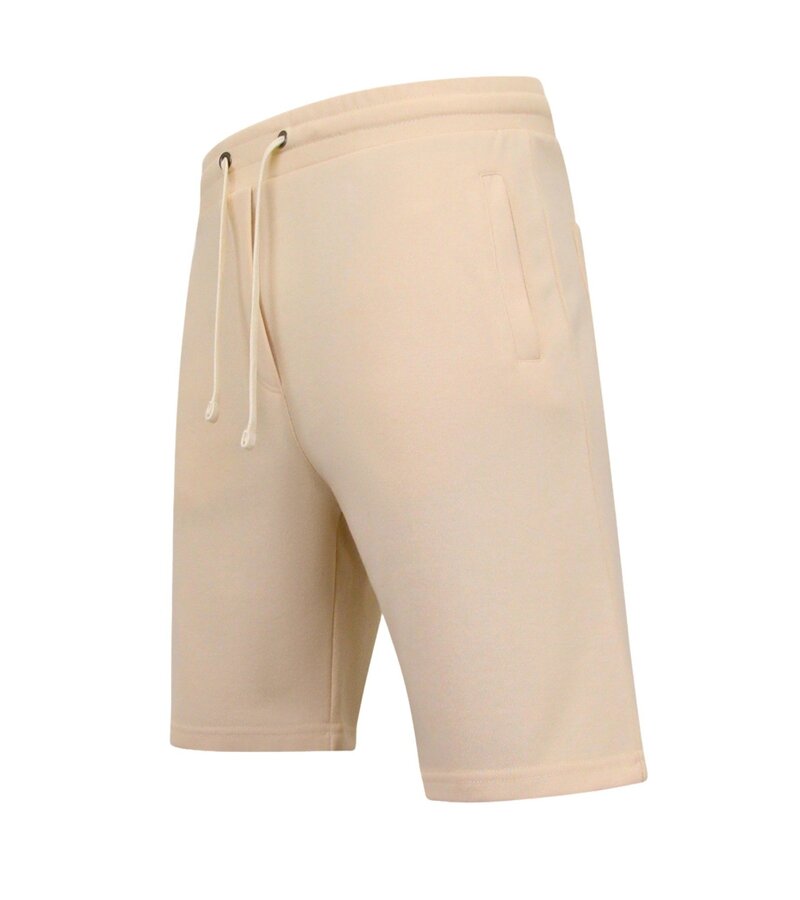 Local Fanatic Pantalón corto de tejido jogging para hombre - Beige