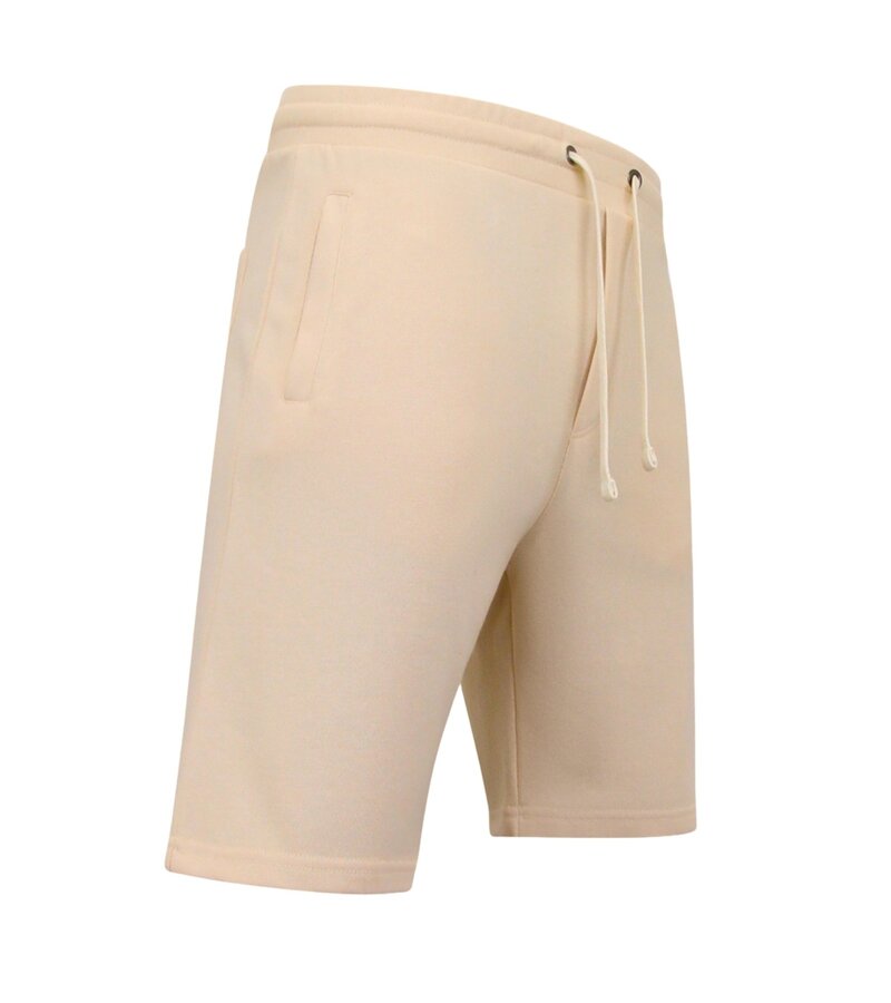 Local Fanatic Pantalón corto de tejido jogging para hombre - Beige