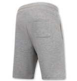 Local Fanatic Pantalones cortos de jogging para hombre - Gris