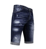 Local Fanatic Stretch Short with Paint Splash Hombres - Slim Fit -1074- Azul