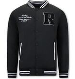 Tony Backer Chaquetas de béisbol de verano para hombre - Negro