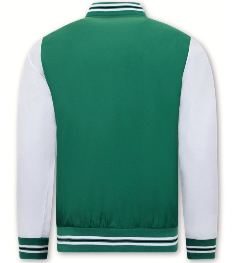 Tony Backer Chaquetas de béisbol finas para hombre Verano - Verde