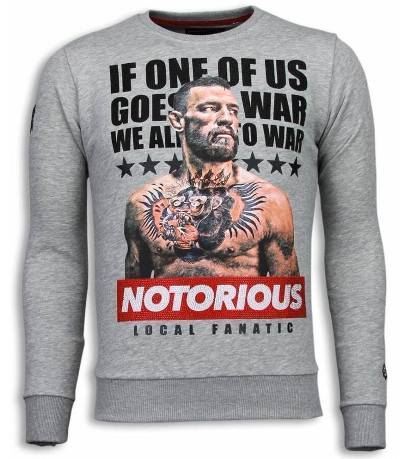 Local Fanatic Suéter Conor Notorious - Gris