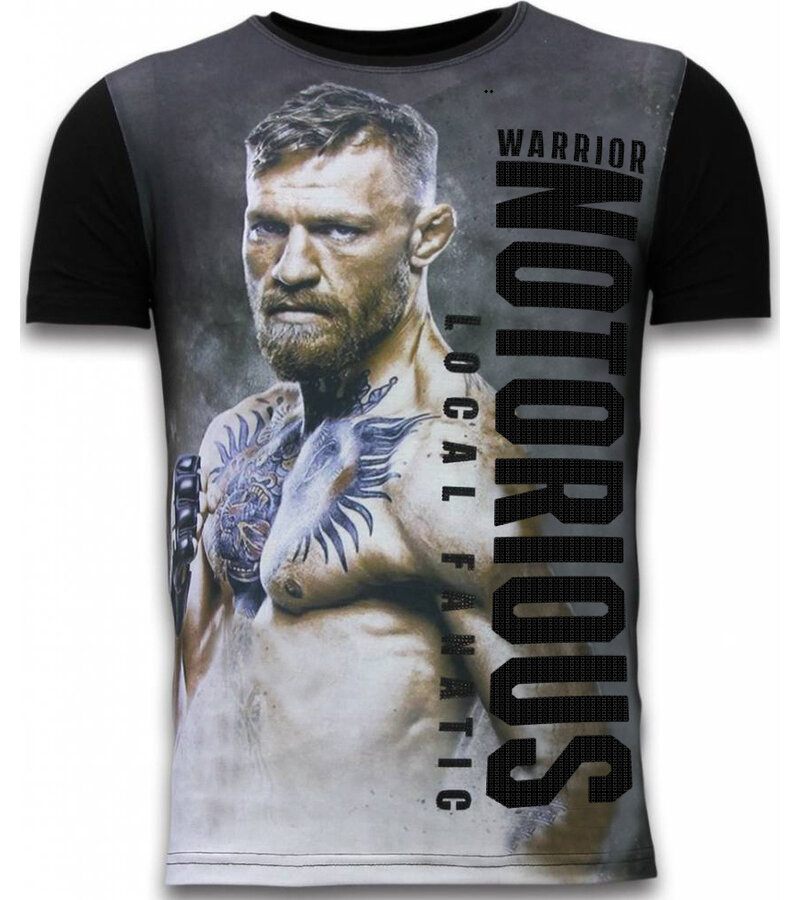 Local Fanatic Conor Notorious Fighter - Camiseta digital - Negro
