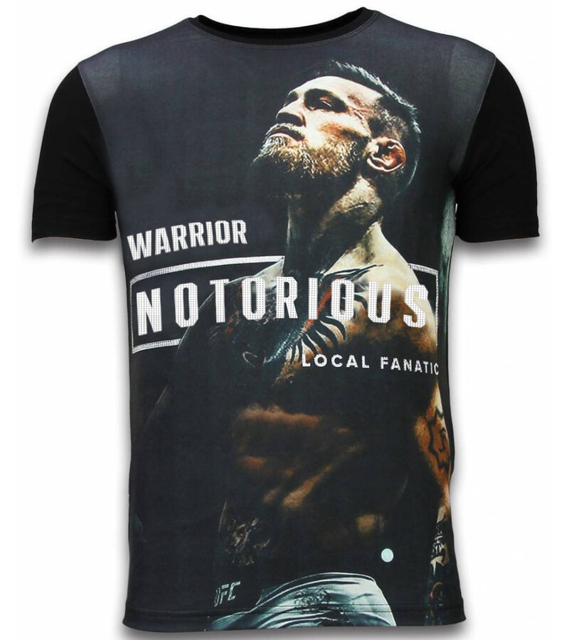 Local Fanatic Conor Fighter - Camiseta digital - Negro