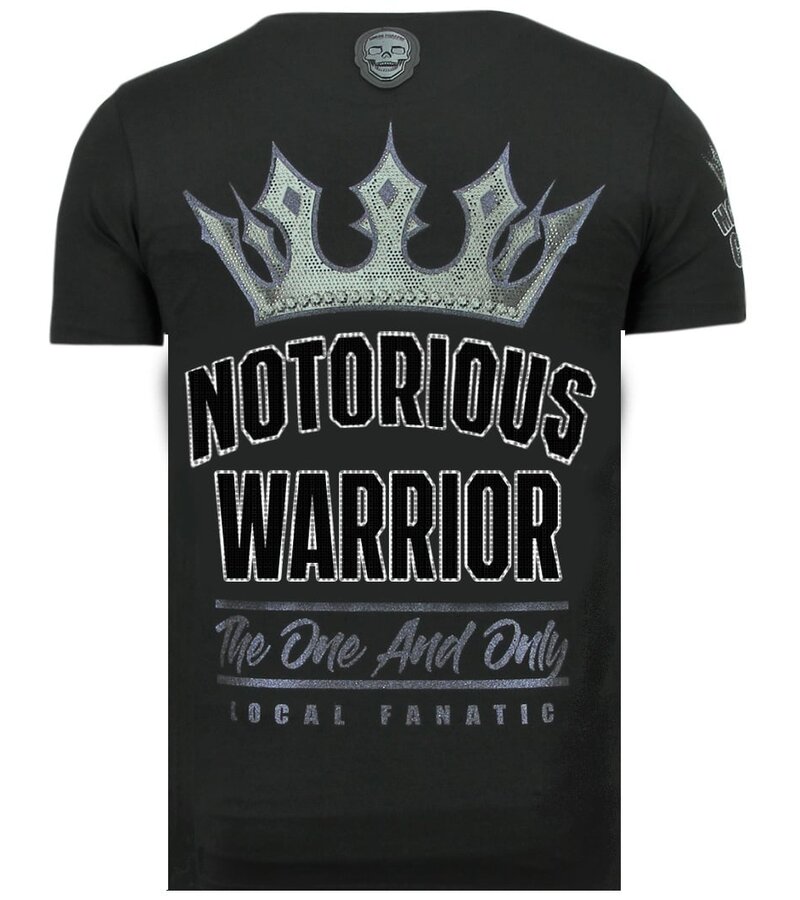 Local Fanatic King Notorious - Camiseta slim fit Hombres - 6324Z - Negro