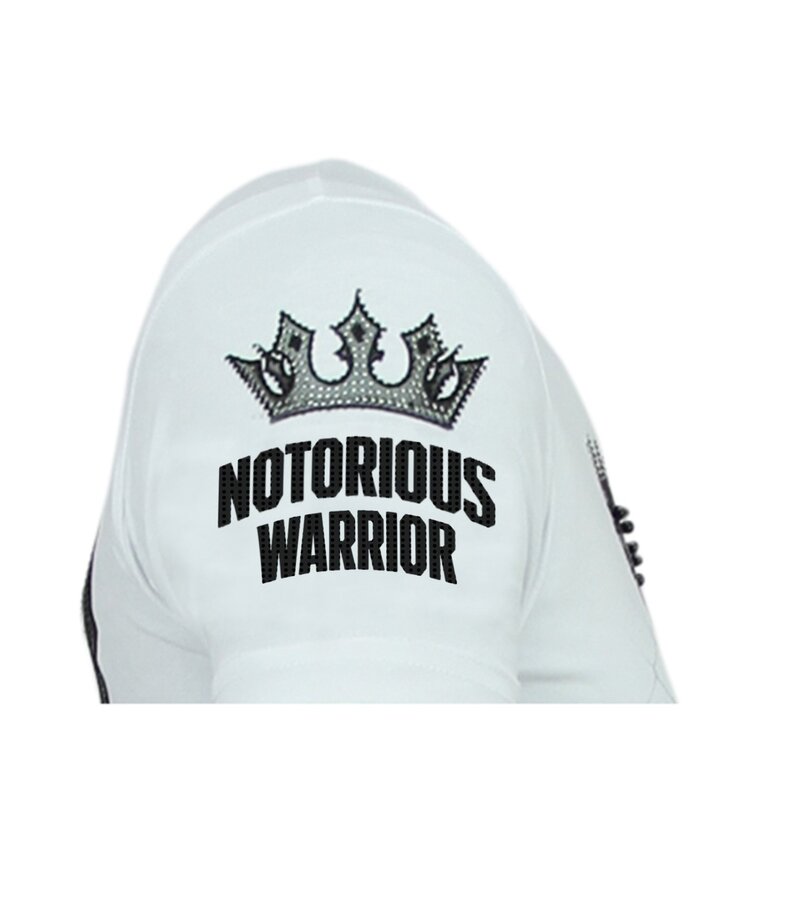 Local Fanatic King Notorious - Camiseta slim fit Hombres - 6324Z - Blanco