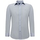 Camisas Oxford Blanco Hombre - 3130 - Azul claro