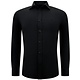 Camisa Oxford Business en blanco para hombre -3126- Negro