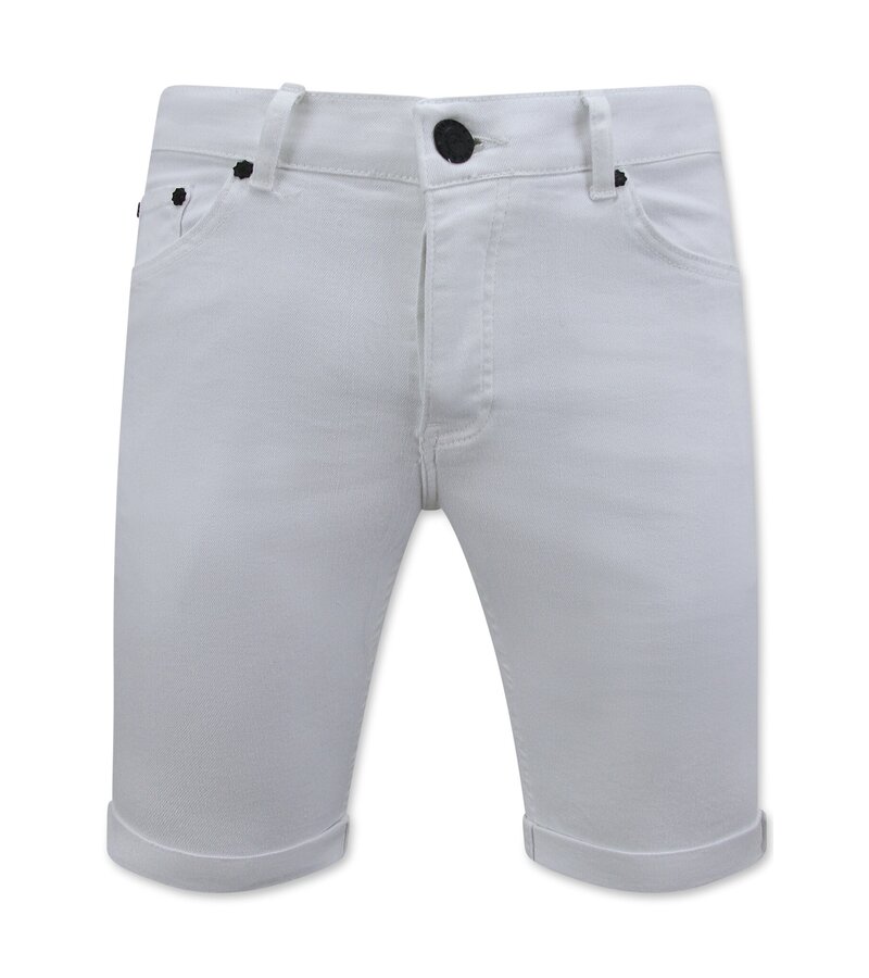 Local Fanatic Pantalones Cortos Blancos Hombre Stretch