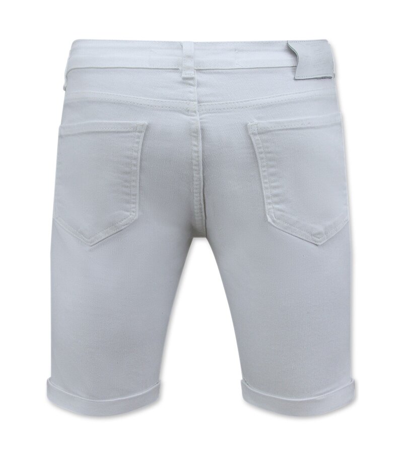 Local Fanatic Pantalones Cortos Blancos Hombre Stretch