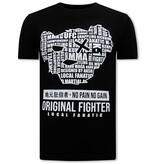 Local Fanatic Camiseta MMA Orginal Fighter Hombre - Negra