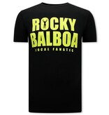 Local Fanatic Camiseta Rocky Balboa Hombre - Negro