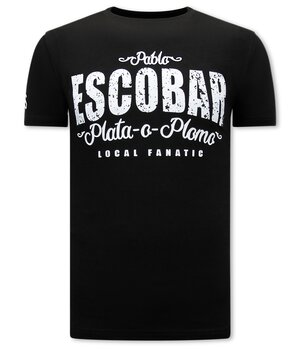 Local Fanatic Camiseta Escobar Pablo Hombre - Negro