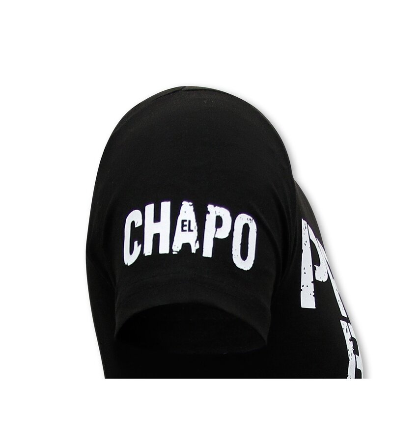 Local Fanatic Camiseta Chapo Guzman Prison Break Hombre - Negro