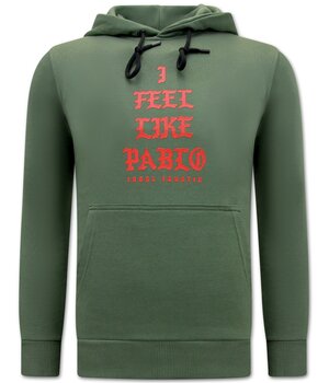 Local Fanatic Sudadera Con Capucha I Feel Like Bablo Para Hombre - Verde