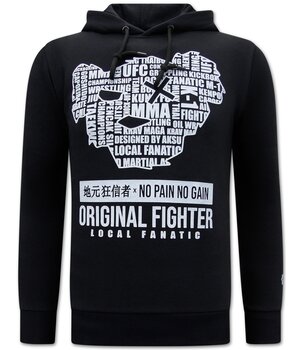 Local Fanatic Sudadera Con Capucha MMA Fighter Para Hombre - Negra