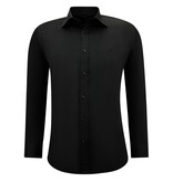 Gentile Bellini Hombres Neat Satin Slim fit Camisas - Negro Gentile Bellini Hombres Neat Satin Slim fit Camisas - Negro