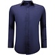 Camisas Business Net Satin Slim Fit - Azul Marino