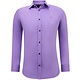 Camisa de satén para hombre Neat Formal Slim Fit - Morado