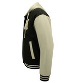 Enos Baseball Jacket Classic Oversized Con capota -8632- Negro