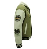 Enos Oversized Baseball Chaqueta Clásica con capucha -8632- Verde