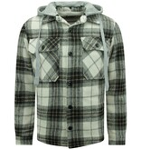 Enos Chaqueta Lumberjack con Capucha Teddy Lana -7091- Negro