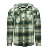 Enos Lumberjacket Hombre con Capucha -7091- Verde