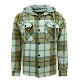 Enos Chaqueta Lumberjack Hombre con Capucha -7091- Marrón