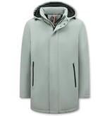 Enos Chaqueta  Impermeable Para Hombre Con Capucha - 8766 - Blanco