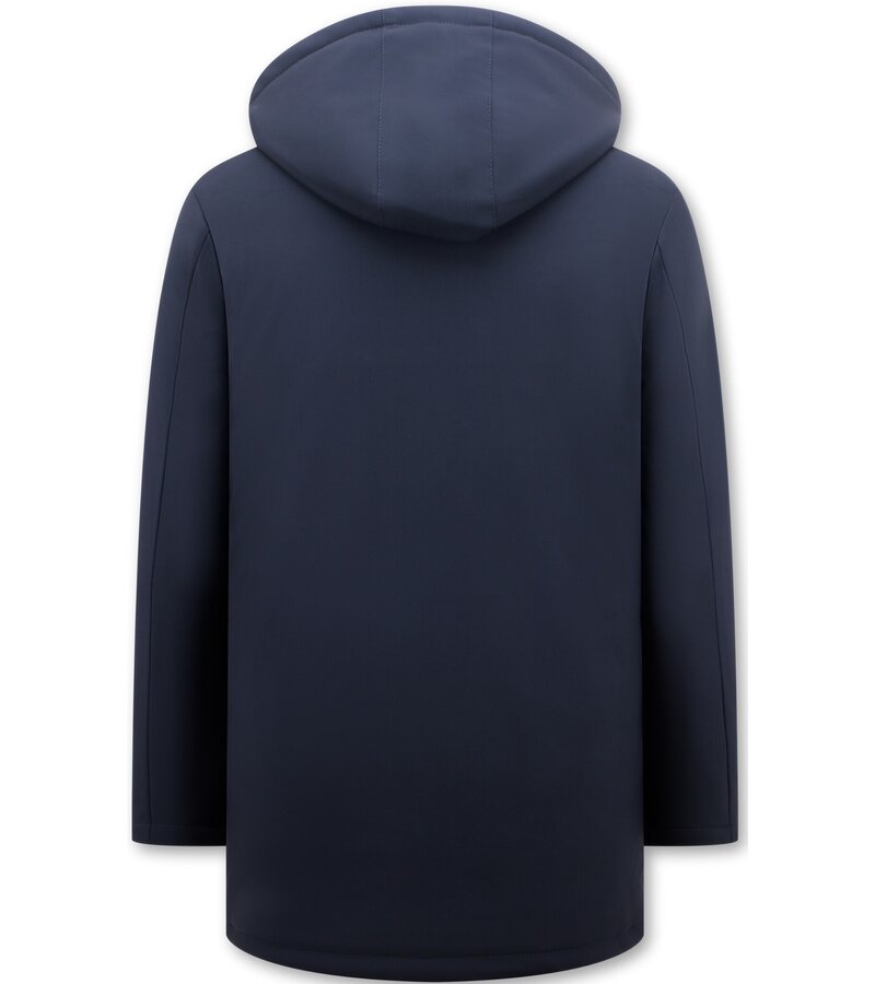Enos Abrigo de Invierno Neat para Hombre con Capucha Desmontable - 8766 - Azul