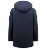 Enos Abrigo de Invierno Neat para Hombre con Capucha Desmontable - 8766 - Azul