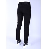 True Rise Vaqueros Stretch Regular Fit para Hombre - DP47- Negro