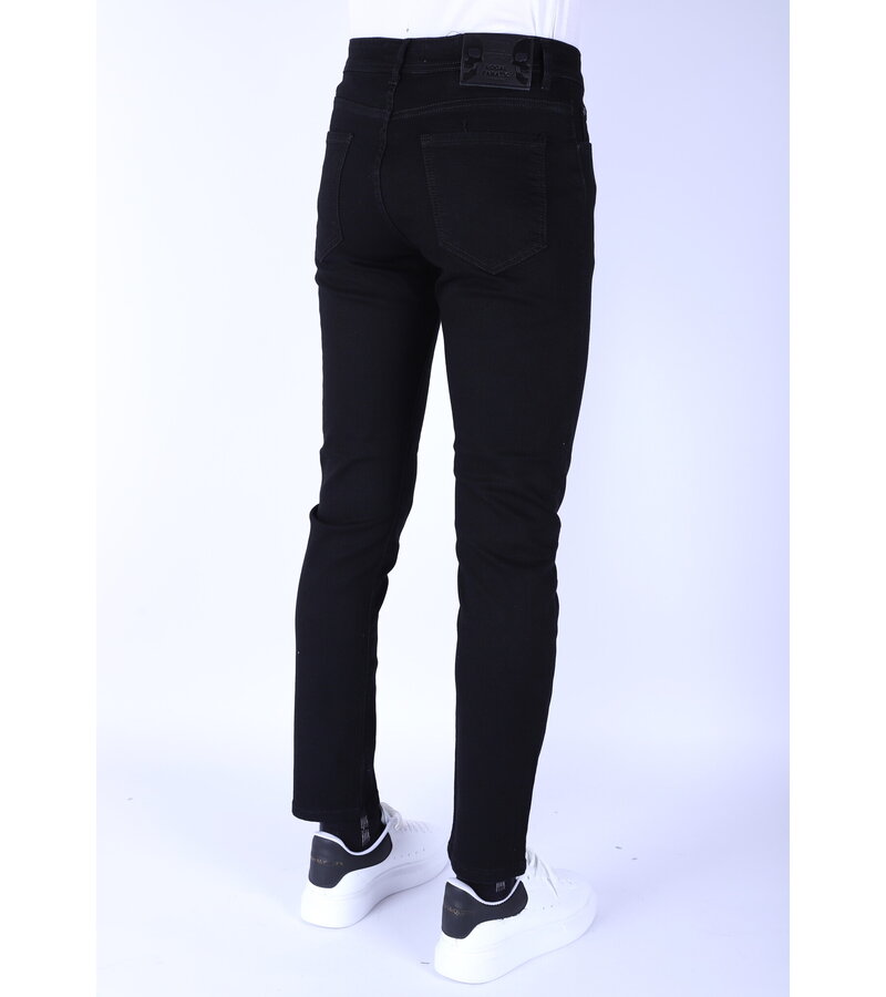 True Rise Vaqueros Stretch Regular Fit para Hombre - DP47- Negro