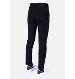 True Rise Vaqueros Stretch Regular Fit para Hombre - DP47- Negro