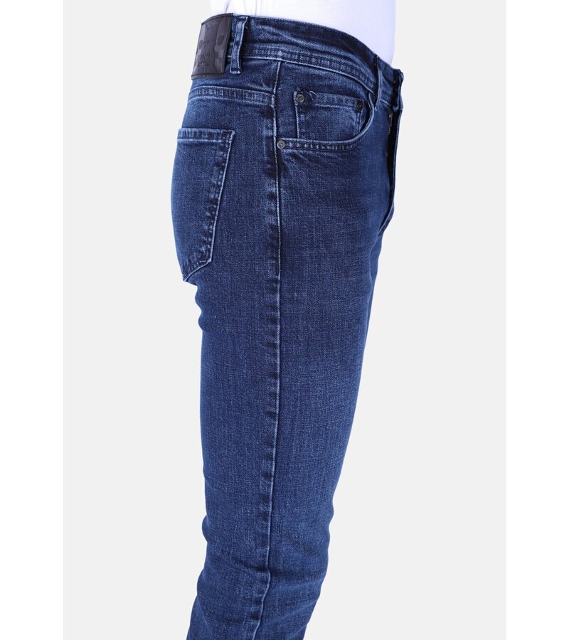 True Rise Pantalones Vaqueros Hombre Adultos - Regular Fit- DP49- Azul