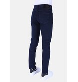 True Rise Vaqueros de corte recto superelásticos para hombre - DP56 - Azul