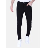 Local Fanatic Vaqueros Neat Slim-Fit con elástico para hombre -1091- Negro