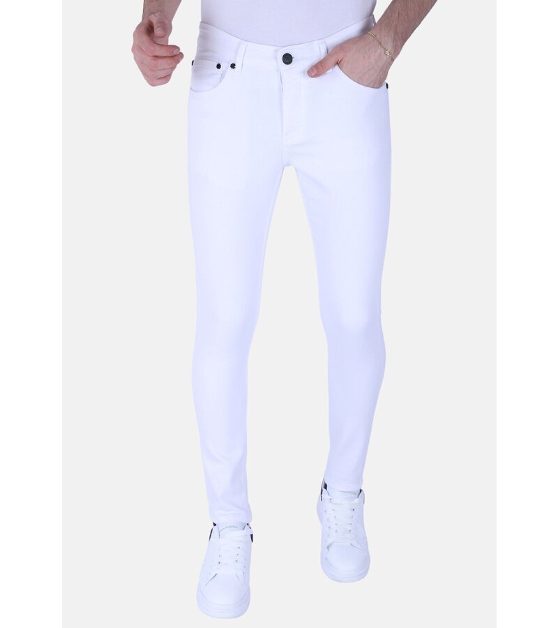 Local Fanatic Neat White Jeans Hombre Slim Fit Stretch -1089 - Blanco