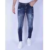 Local Fanatic Vaquero azul Stone Washed Jeans Slim Fit -1103 - Azul