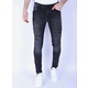 Vaqueros rotos para hombre Slim Fit con elástico - XXB - Negro