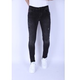 Local Fanatic Lavado a la piedra Jeans Slim Fit Hombre con Stretch - XXC - Negro