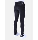 Local Fanatic Lavado a la piedra Jeans Slim Fit Hombre con Stretch - XXC - Negro