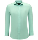 Gentile Bellini Camisa Oxford de manga larga para hombre - Verde