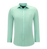 Gentile Bellini Camisa Oxford de manga larga para hombre - Verde