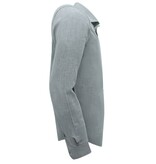 Gentile Bellini  Blusa Oxford Hombre Manga Larga Liso - Gris