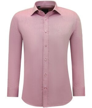 Gentile Bellini Camisa Business Oxford Lisa Hombre Slim fit - Fucsia