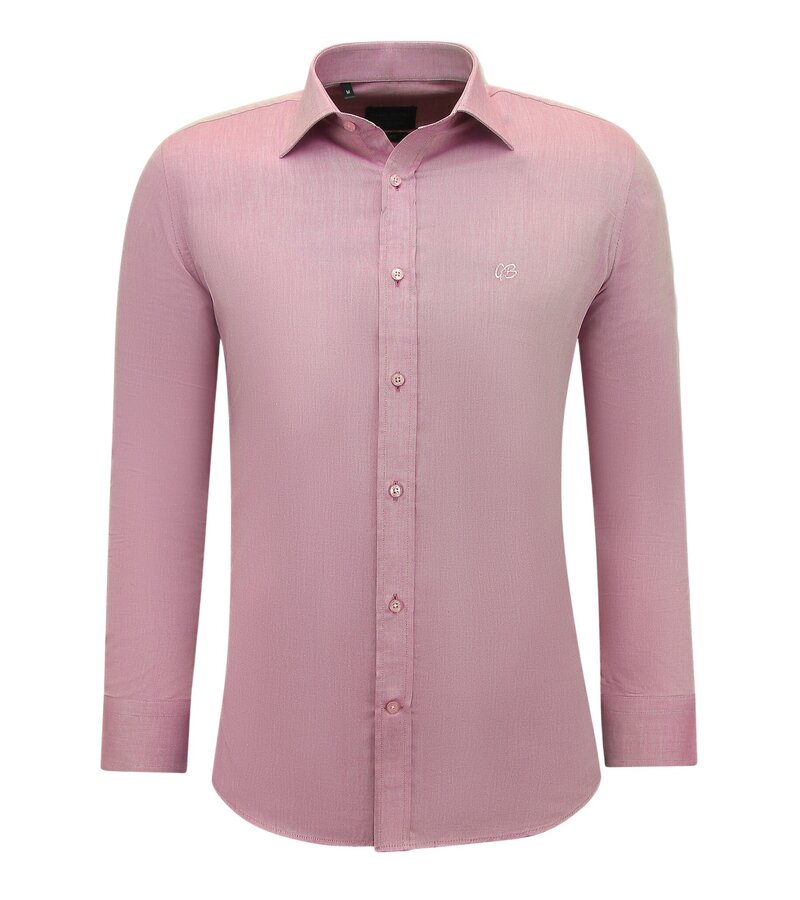 Gentile Bellini  Camisa Business Oxford Lisa Hombre Slim fit - Fucsia